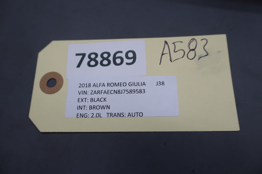 17-19 Alfa Romeo Giulia Dash Dashboard Speedometer Instrument Cluster Gauge Oem
