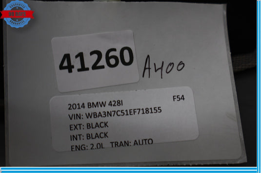 12-18 BMW 320i 428i F30 Rear 3rd Third Brake Light Trim Cover Oem