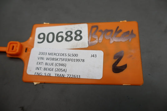 03-08 Mercedes R230 SL500 Front Right Side Bumper Reinforcement Bracket Oem