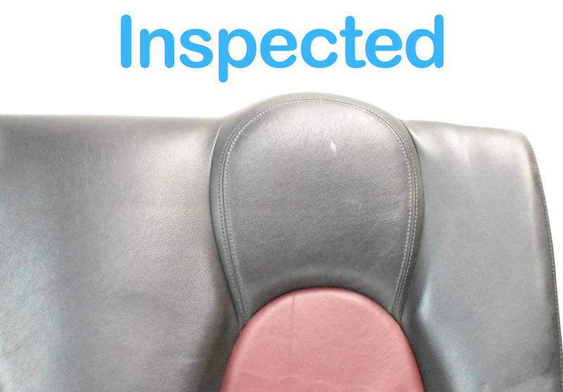 Load image into Gallery viewer, 00-06 Jaguar X100 XKR Convertible Rear Upper Back Seat Rest Cushion Leather Oem
