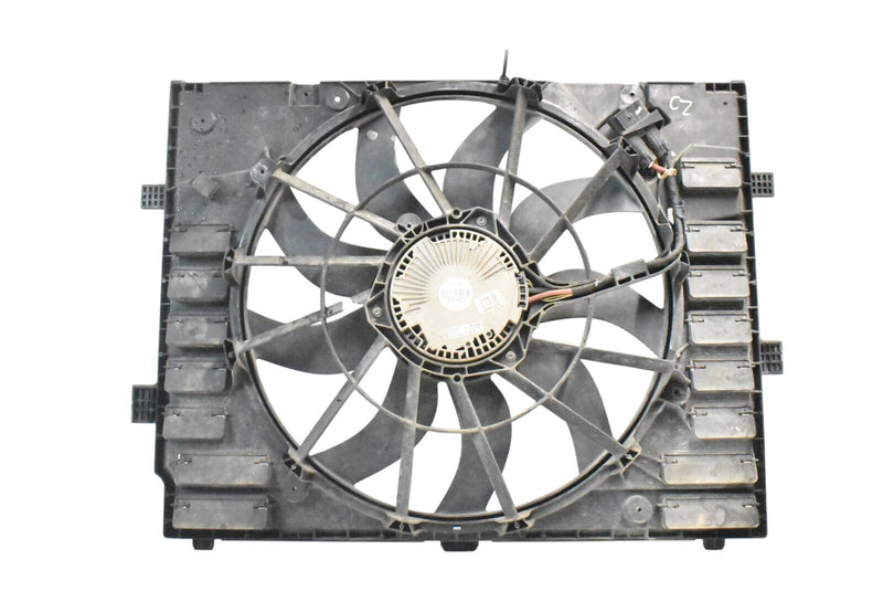 Load image into Gallery viewer, 11-17 Porsche Cayenne 958 Radiator Cooling Thermo Fan Motor Shroud Assembly OEM
