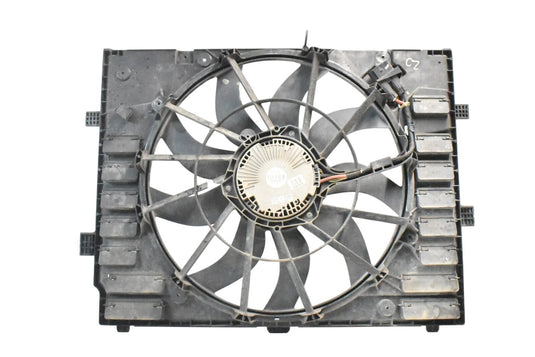 11-17 Porsche Cayenne 958 Radiator Cooling Thermo Fan Motor Shroud Assembly OEM