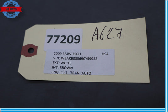 09-15 BMW 740i 750Li xDrive Front Left Side Seat Inner Trim Cover Panel Oem