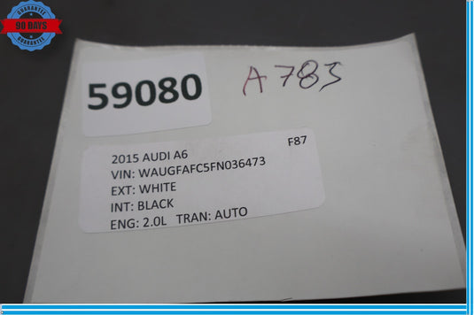 12-18 Audi A6 Quattro Electronic Parking Brake Control Switch Button Oem