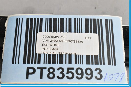 09-15 BMW 750i 750Li F01 F02 Rear Right Inner Window Channel Cover 7206450 Oem