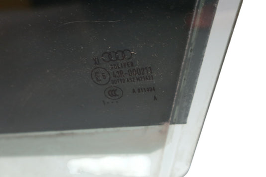 11-18 Audi A8 A8L Quattro Front Left Driver Side Door Window Auto Glass Oem