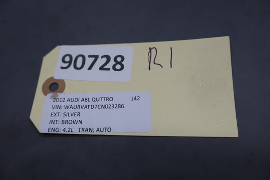 11-18 Audi A8 Quattro Rear Left Side Door Audio Speaker Bang & Olufsen Oem