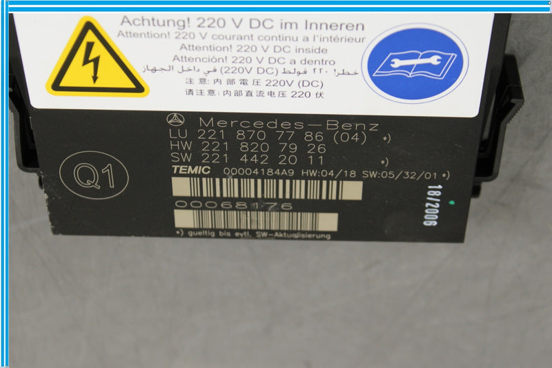 Load image into Gallery viewer, 07-10 Mercedes W221 S600 Front Left or Right Seat Contour Control Module Oem
