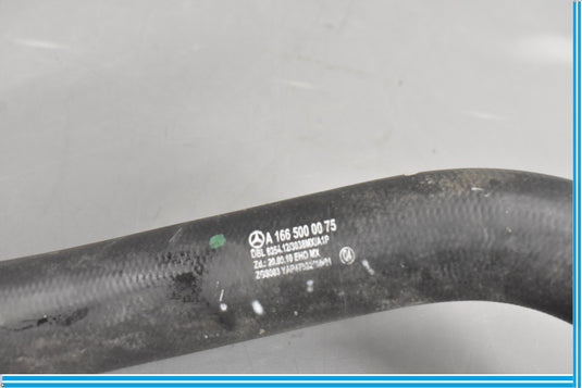 13-16 Mercedes GL450 X166 Water Tank Connection Down Coolant Hose Pipe Oem