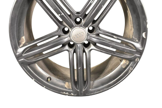 11-15 Audi A8 Quattro 9J X 20"H2 Spoke 5 Alloy Wheel Rim Silver 4H0601025T Oem