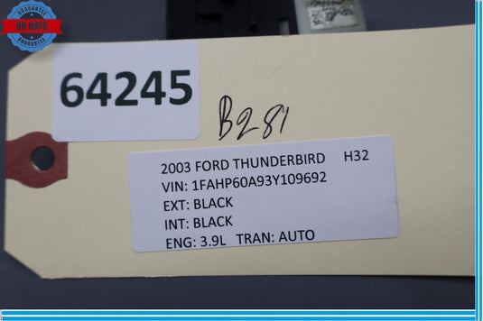 02-05 Ford Thunderbird Front Right Passenger Side Power Window Switch Oem
