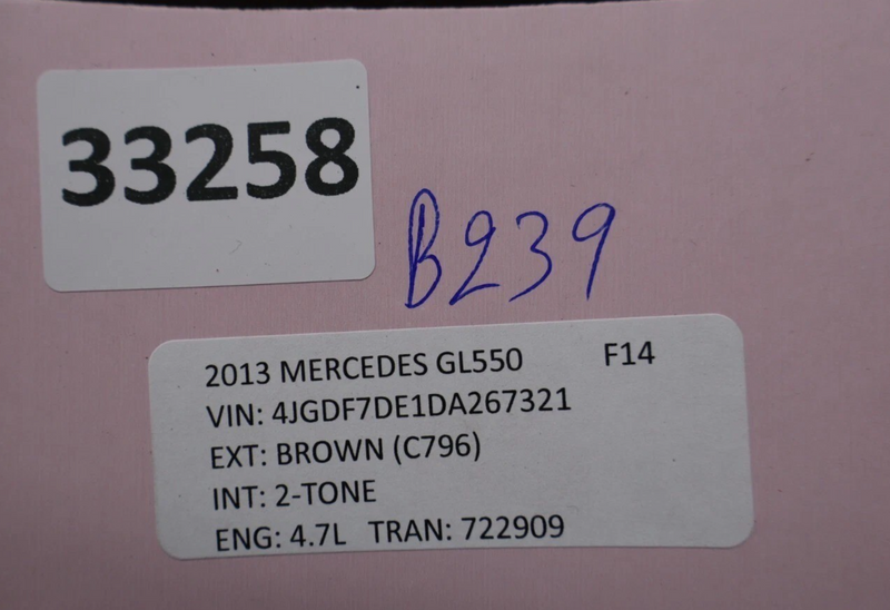 Load image into Gallery viewer, 13-16 Mercedes GL450 GL550 Front Right Side Fog Light Cover Trim Chrome Oem
