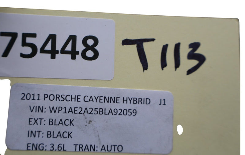 Load image into Gallery viewer, 11-18 Porsche Cayenne 958 Turbo Rear Left Side Lower Door Molding Black Oem
