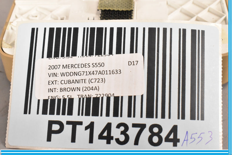 Load image into Gallery viewer, 07-13 Mercedes S550 S600 W221 Rear Overhead Vanity Light Mirror 2218101817 Oem
