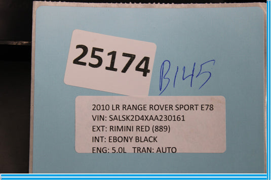 06-13 Land Rover Range Rover Sport Rear Left Seat Lower Trim Cover Panel Oem