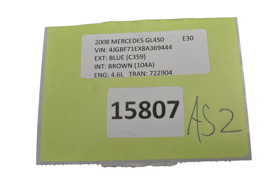 06-19 Mercedes X164 GL450 ML550 Rear Left Driver Side Air Suspension Bag Oem