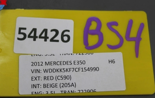 11-17 Mercedes W207 E350 E550 Rear Top Upper Seat Cushion A2079200416 Oem