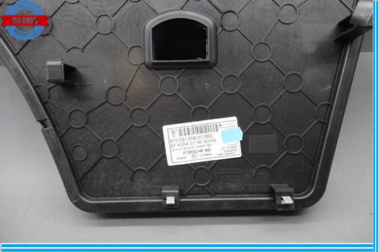 10-16 Porsche Panamera Rear Right Side Trunk Cargo Floor Access Cover Panel Oem
