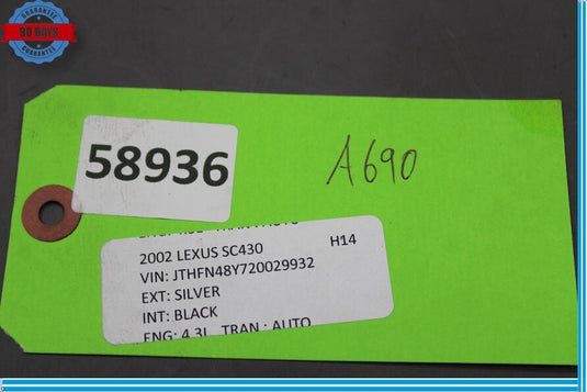 2002 Lexus SC430 Front Right Side Engine Motor Timing Chain Belt Cover Oem