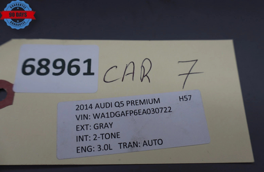 09-17 Audi Q5 SQ5 Center Console Base Frame Support Bracket 8R0864981 OEM
