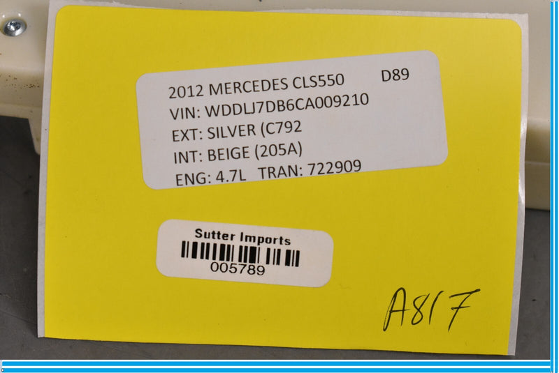 Load image into Gallery viewer, 12-14 Mercedes CLS550 C250 W218 Keyless Go Entry Control Module Oem
