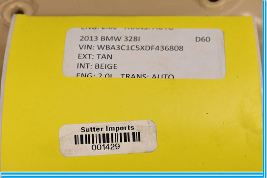 12-18 BMW 320i 328i F30 Front Right Side Seat Back Panel Cover Trim Oem