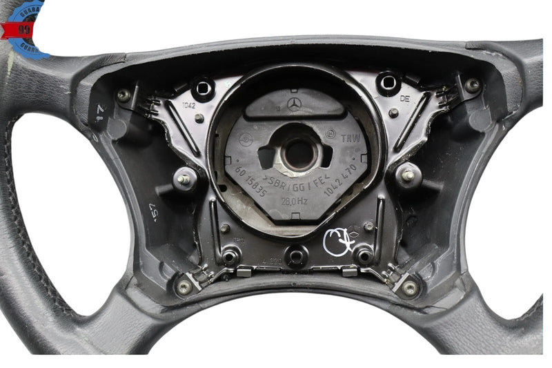 Load image into Gallery viewer, 00-06 Mercedes S350 S55 AMG S430 Driver Steering Wheel Black 2204602303 Oem
