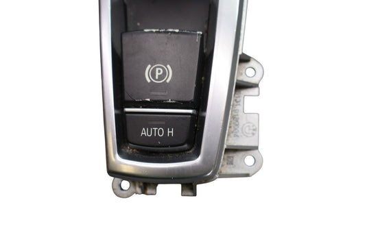 09-18 BMW 750Li xDrive Center Console Parking Brake Switch W/ Bezel Cover Oem