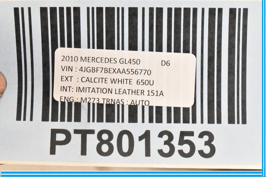 07-12 Mercedes GL450 X164 Front Right Pass Side Bumper Reinforcement Bar Bracket