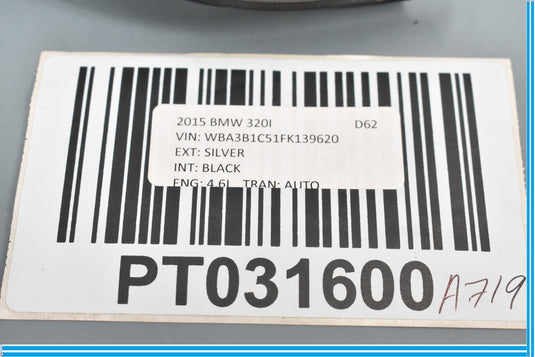12-18 BMW 320i 328i 428i F30 Rear Left Seatbelt Seat Belt Guide Trim Cover Oem