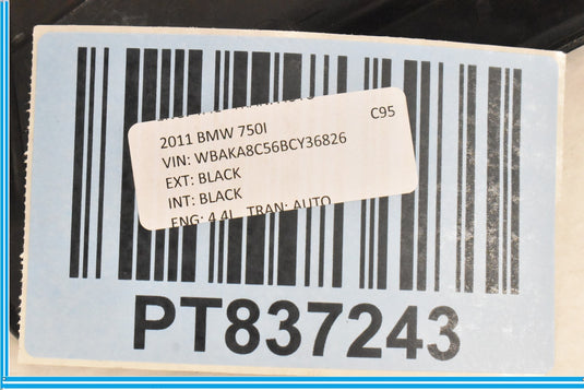 09-15 BMW 750i 750Li F01 F02 Right Passenger Windshield Cowl Panel Cover Oem