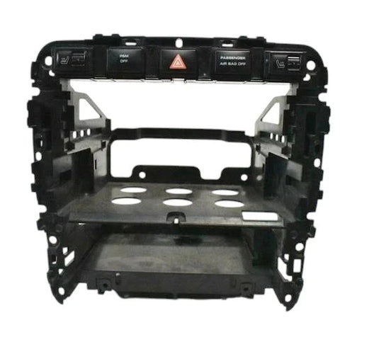 03-10 Porsche Cayenne Dash Radio Stereo Bracket W/ Hazard Switch 7L5857093C Oem