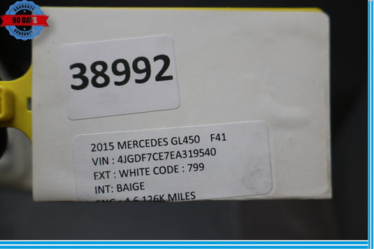 13-16 Mercedes X166 GL450 GL550 Trunk Lid Liftgate Tailgate Hatch Shell Oem