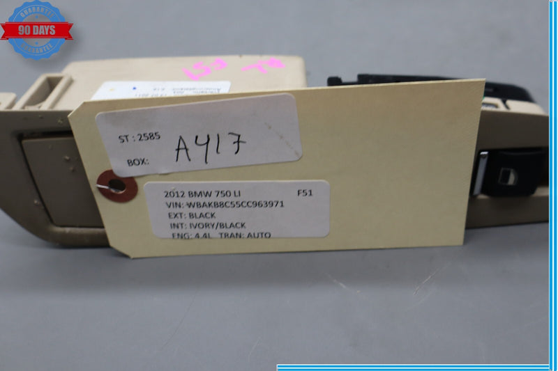 Load image into Gallery viewer, 09-15 BMW 740i 750Li 750Li xDrive Door Left Window Sunshade Sun Shade Switch Oem

