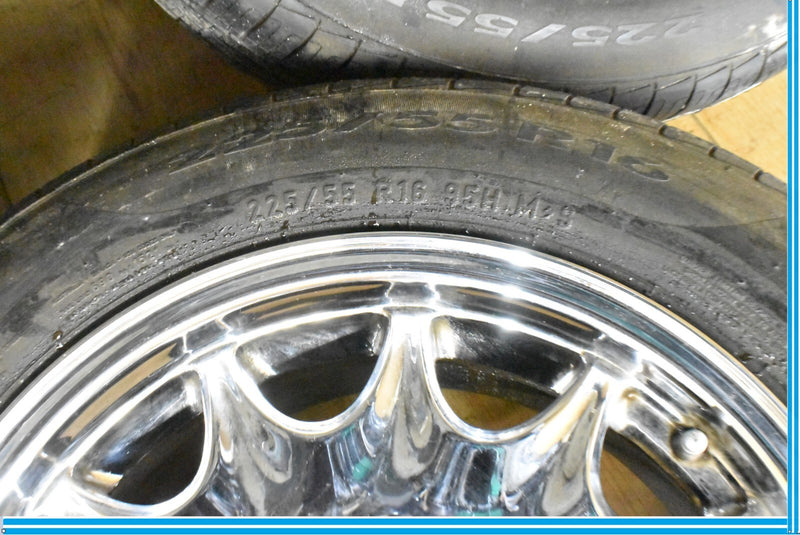 Load image into Gallery viewer, Mercedes R129 SL500 300SL 8 x 16 16" Wheel Rims Set of 4 Chrome 1294010702 OEM
