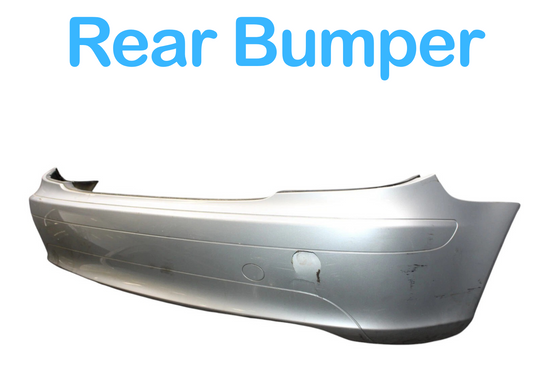05-08 Mercedes SLK280 Rear Bumper Cover Panel Assembly Silver 1718853125 Oem