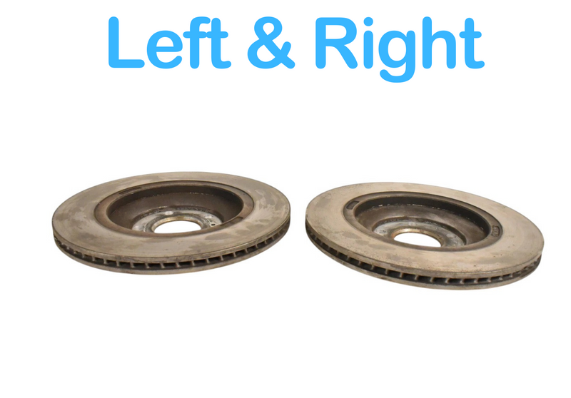 Load image into Gallery viewer, 03-18 Bentley Continental Rear Left &amp; Right Disc Brake Rotor Set 4E0615601L Oem
