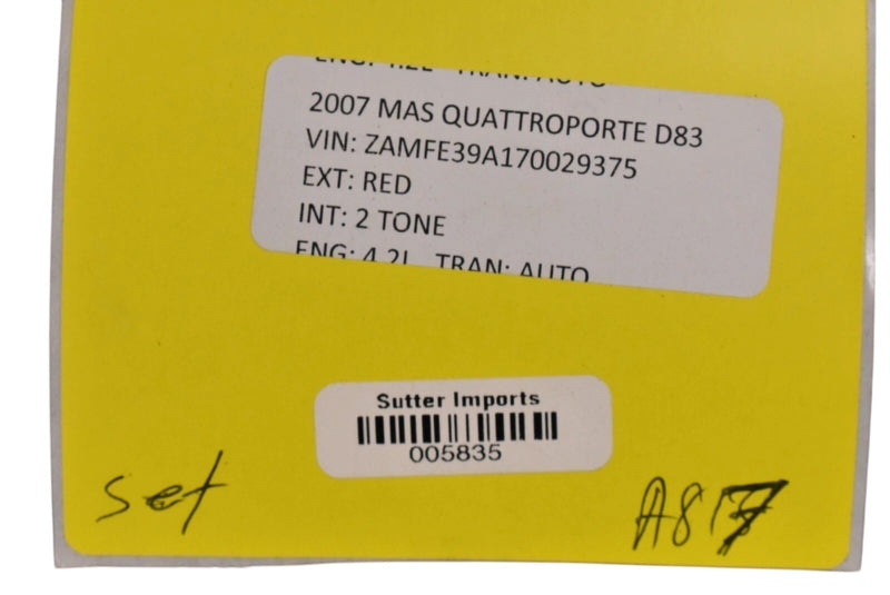 Load image into Gallery viewer, 03-12 Maserati Quattroporte Front Rear Overhead Grab Handle Set of 4 Oem
