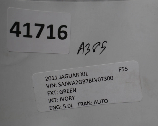 10-15 Jaguar X351 XJ XJL Front Right Passenger Lower Bumper Grille Bracket Oem