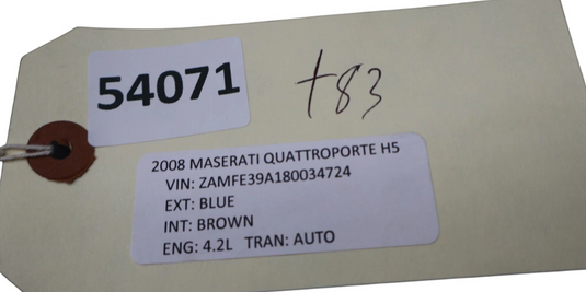 03-13 Maserati Quattroporte M139 Front Right Side Lower B-Pillar Cover Trim Oem