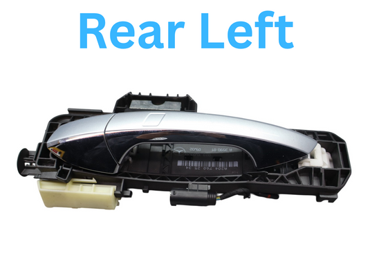 12-16 Mercedes GL450 X166 Rear Left Side Exterior Door Handle A2047602534 Oem