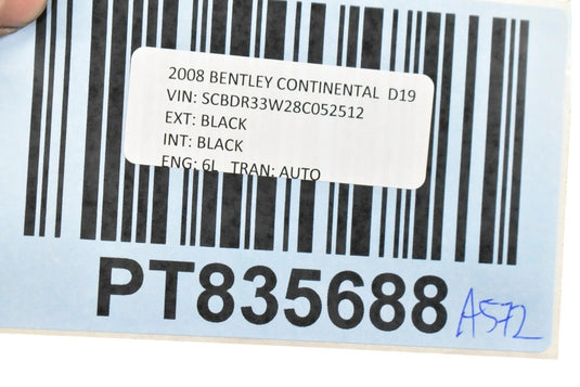 03-12 Bentley Continental GT GTC Center Dash AC A/C Heater Air Duct Housing OEM