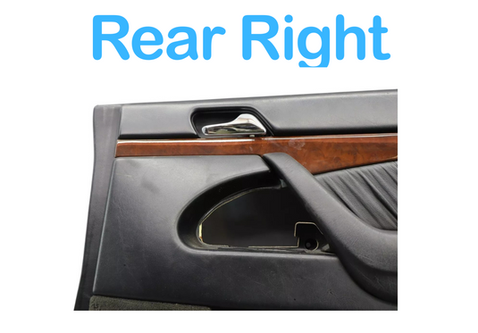94-99 Mercedes W140 S500 S600 Rear Right Passenger Interior Door Panel Trim Oem