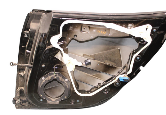 14-19 Maserati Ghibli Rear Right Side Exterior Door Shell Panel Black Oem