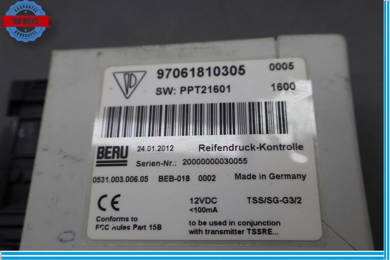 Load image into Gallery viewer, 10-13 Porsche Panamera Turbo GTS Tire Pressure Monitor Module Unit TPMS Oem

