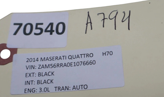 14-16 Maserati Quattroporte M156 Upper Steering Column Carbon Fiber Trim Oem