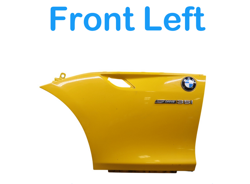 Load image into Gallery viewer, 09-12 BMW E89 Z4 3.0L Front Left Driver Side Fender Cover Panel Yellow Oem
