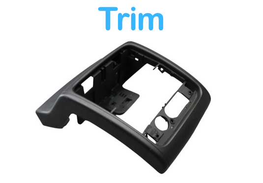 11-17 Volkswagen VW Touareg Console Back Panel Cover Trim W/ Storage Tray OEM