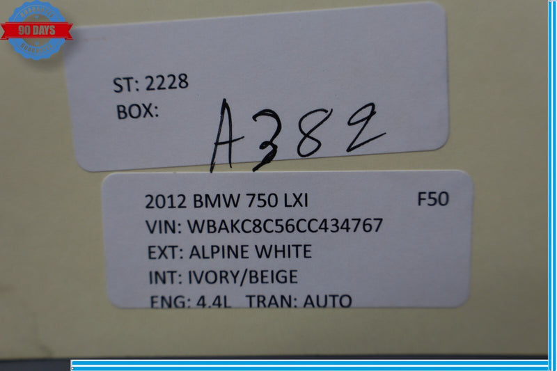 Load image into Gallery viewer, 09-12 BMW 750Li 750Li xDrive Rear Right Passenger Side Inner Tail Light Lamp Oem
