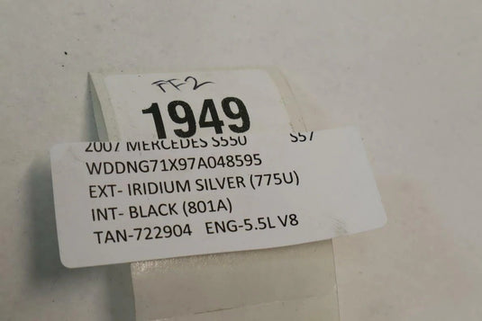 07-13 Mercedes S550 S63 Trunk Lid Locking Hydraulic Pull Down Pump 2218000148Oem